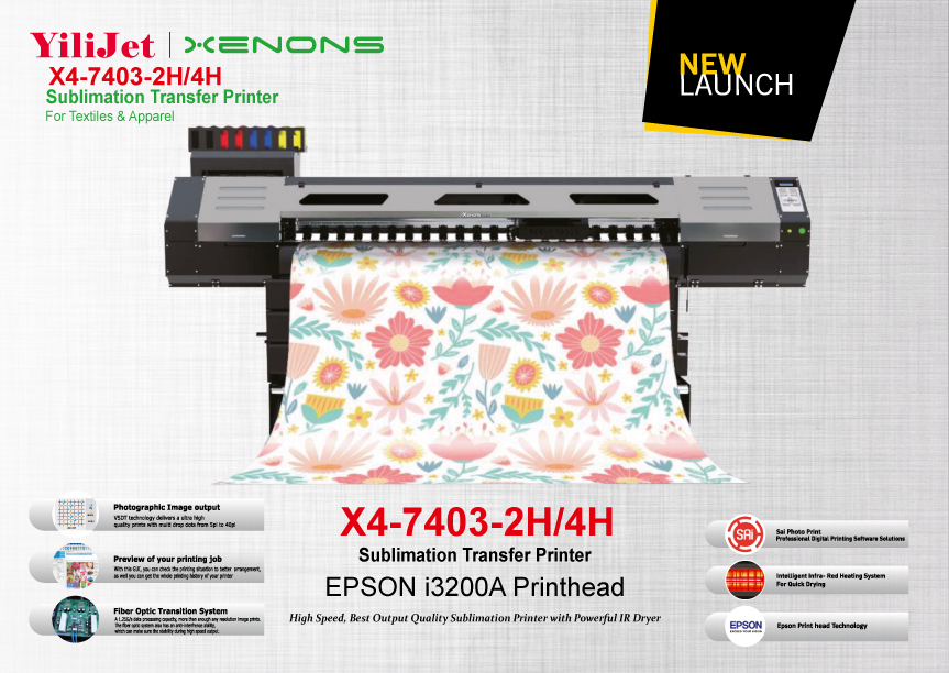 YiliJet Xenons Sublimation Transfer Printer