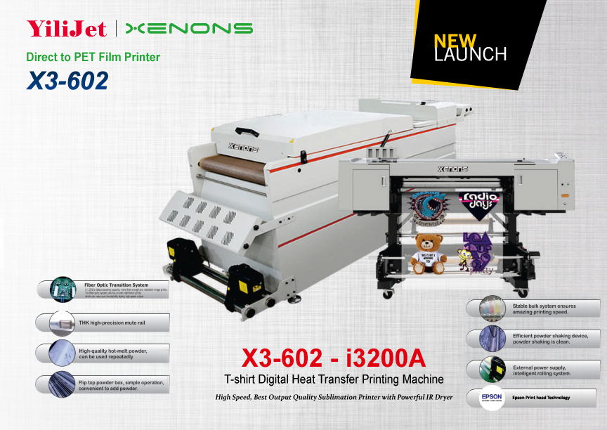 YiliJet Xenons Direct to PET Film Printer